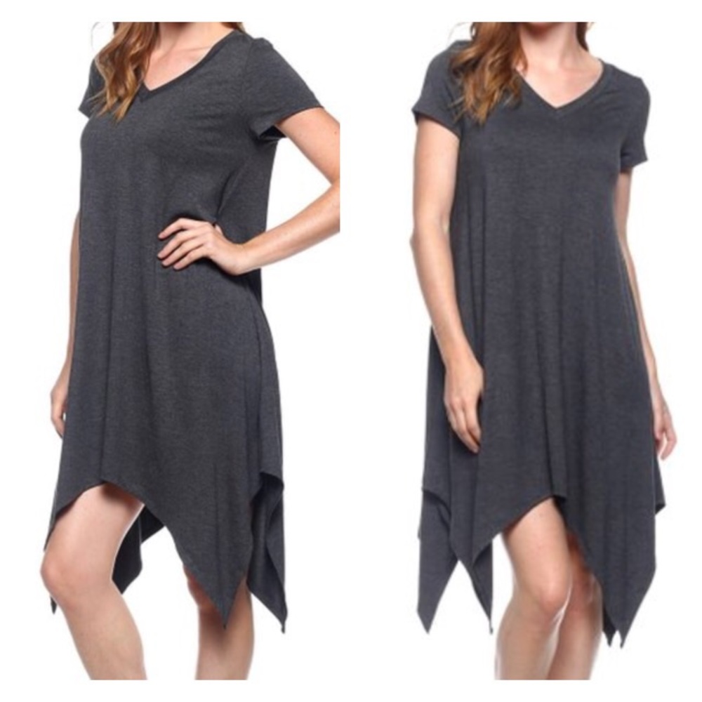Heather Gray Short Tunic Dress